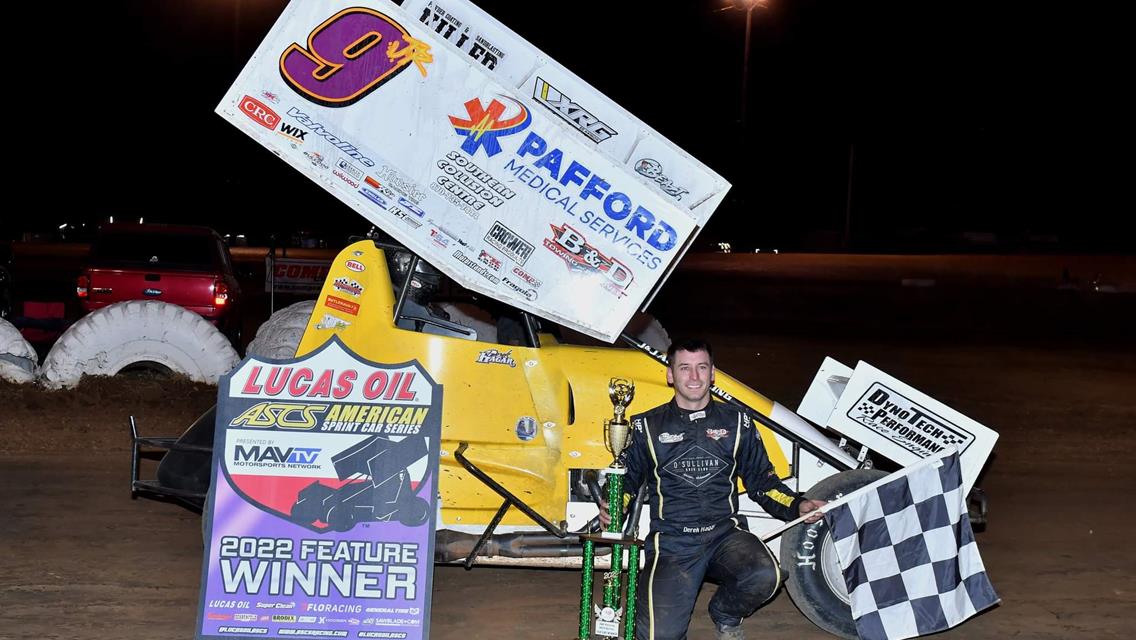 Hagar Hustles to ASCS National Tour Victory at I-30 Speedway