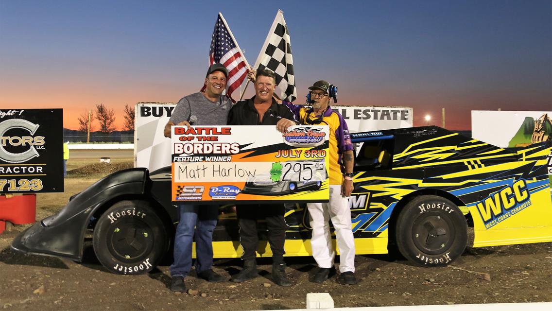 Joey Tanner Wins 2021 Battle At The Border; Harlow And Eaton Also Collect Southern Oregon Speedway Victories