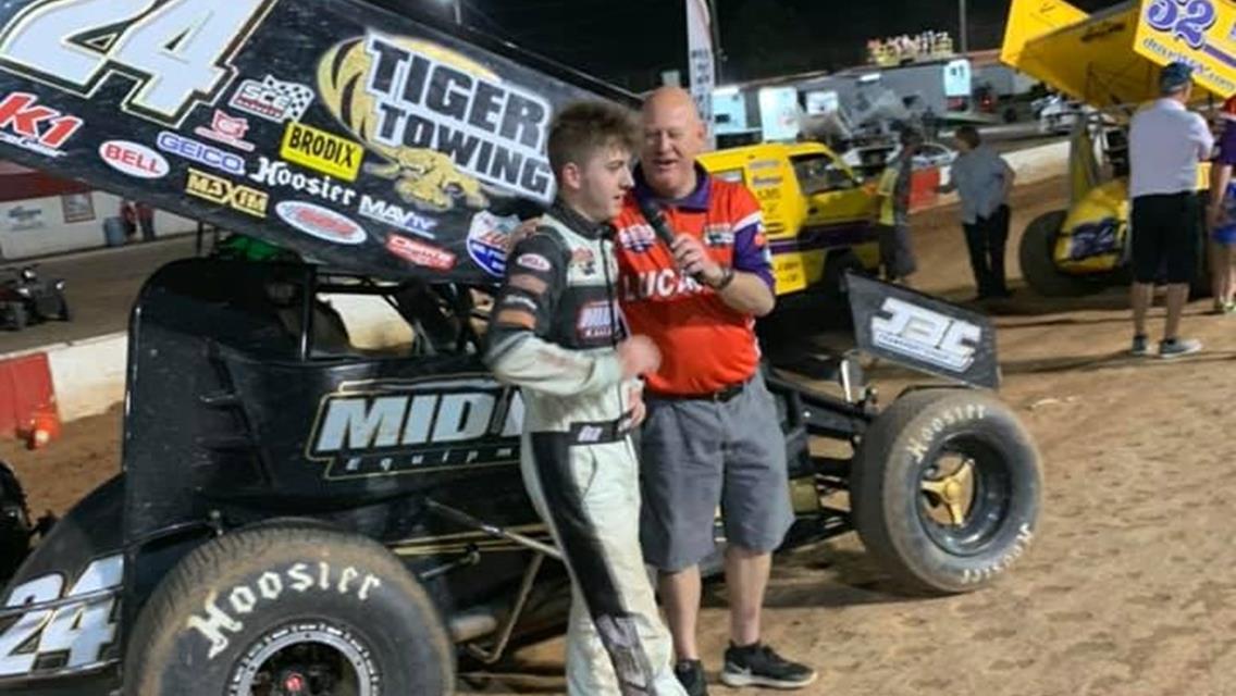 Williamson Hustles to Best ASCS Finish of His Career in Oklahoma