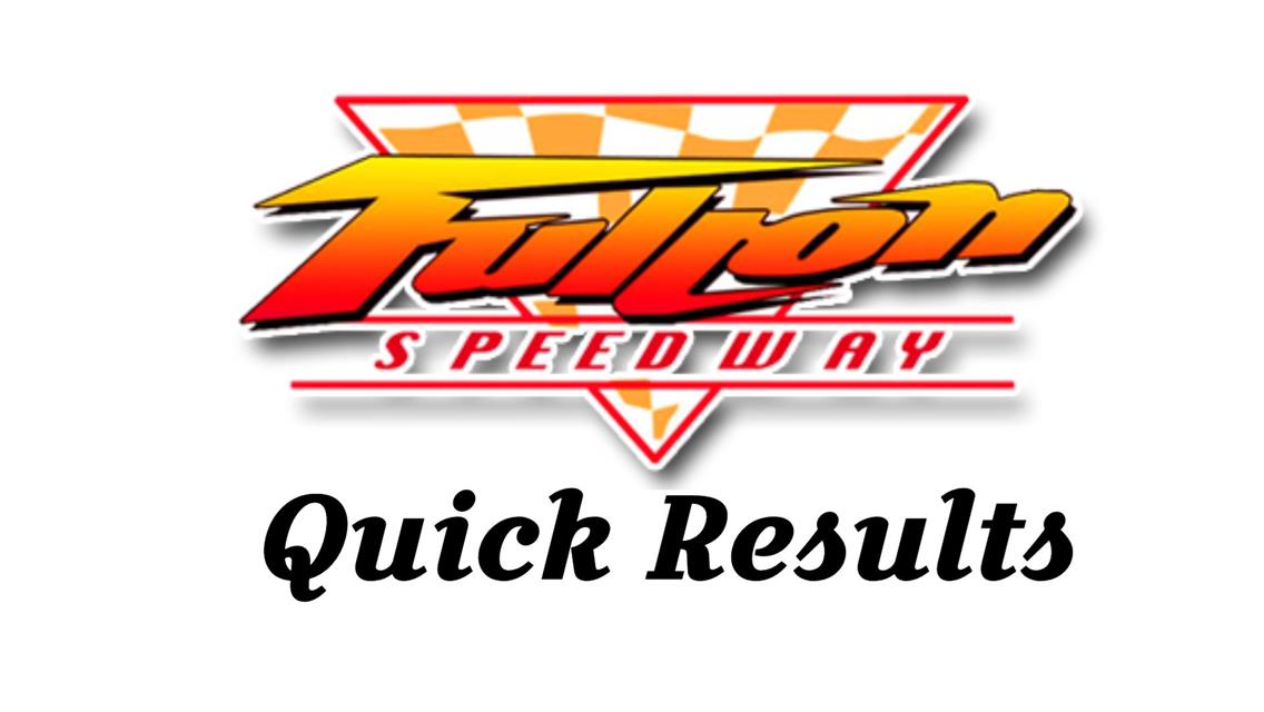 May 6 Opening Night Quick Results