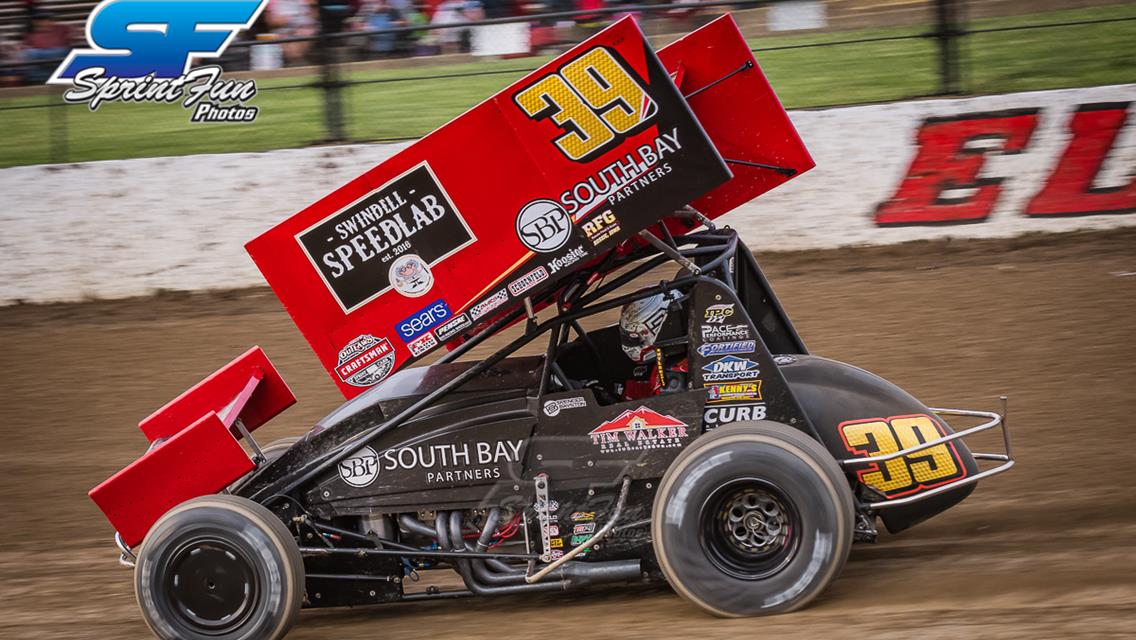 Kevin Swindell and Spencer Bayston Make Gains During Eldora Doubleheader