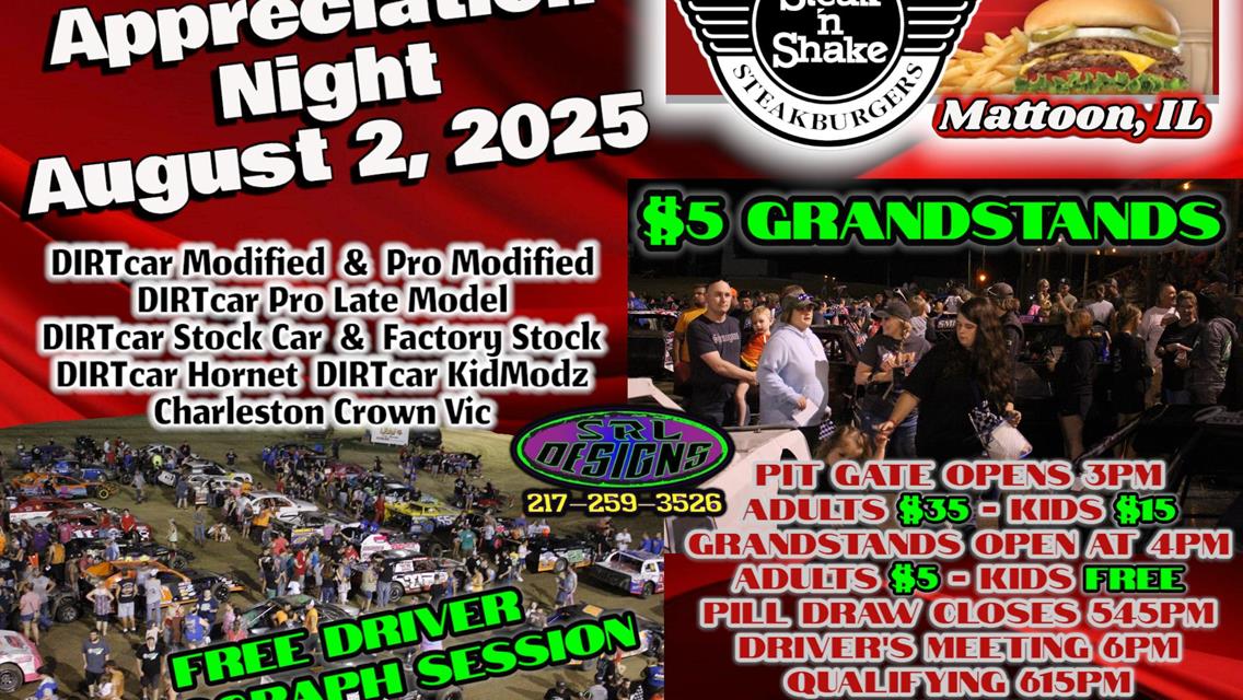 $5 FAN APPRECIATION NIGHT!! AUGUST 2, 2025