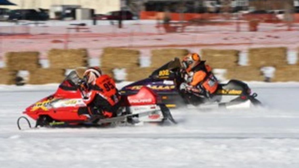Excitement Level Increases For Snowmobile Races.