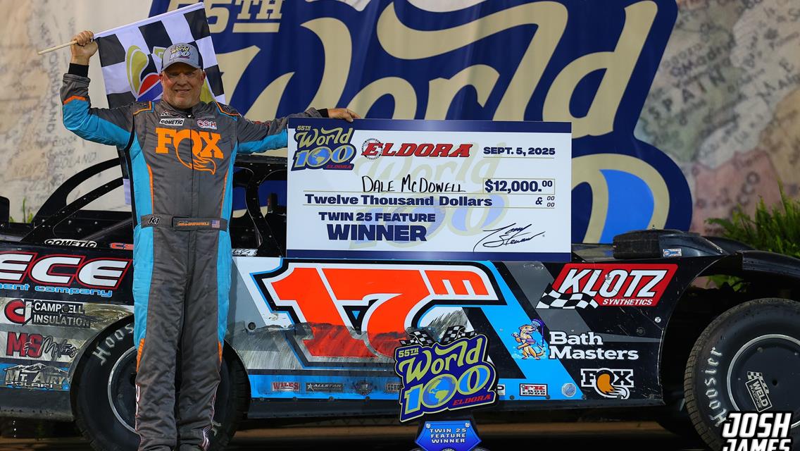 Eldora Speedway (Rossburg, OH) – World 100 – September 4th-6th, 2025. (Josh James Artwork)