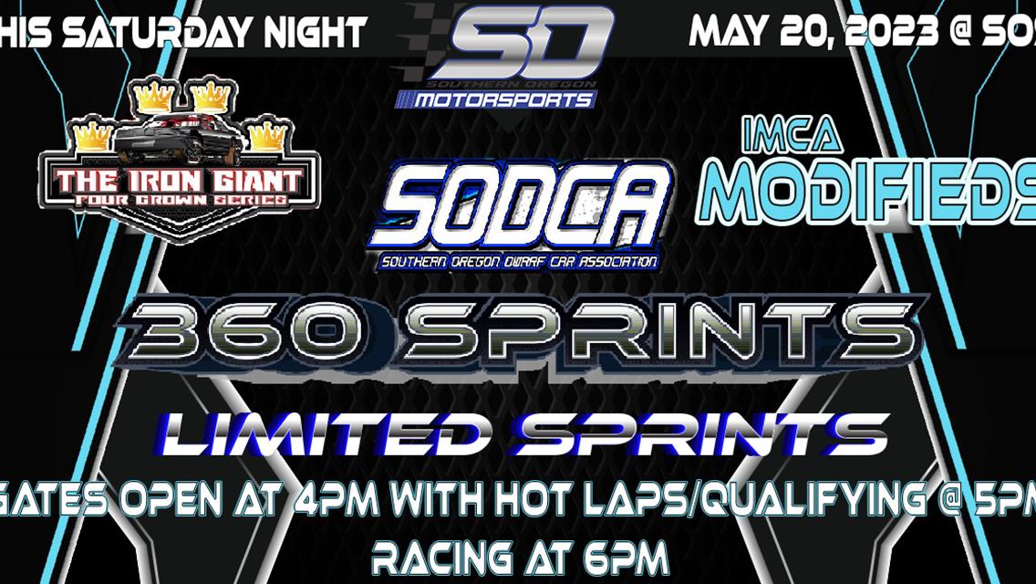 360 SPRINT CARS ARE BACK AT SOUTHERN OREGON SPEEDWAY!