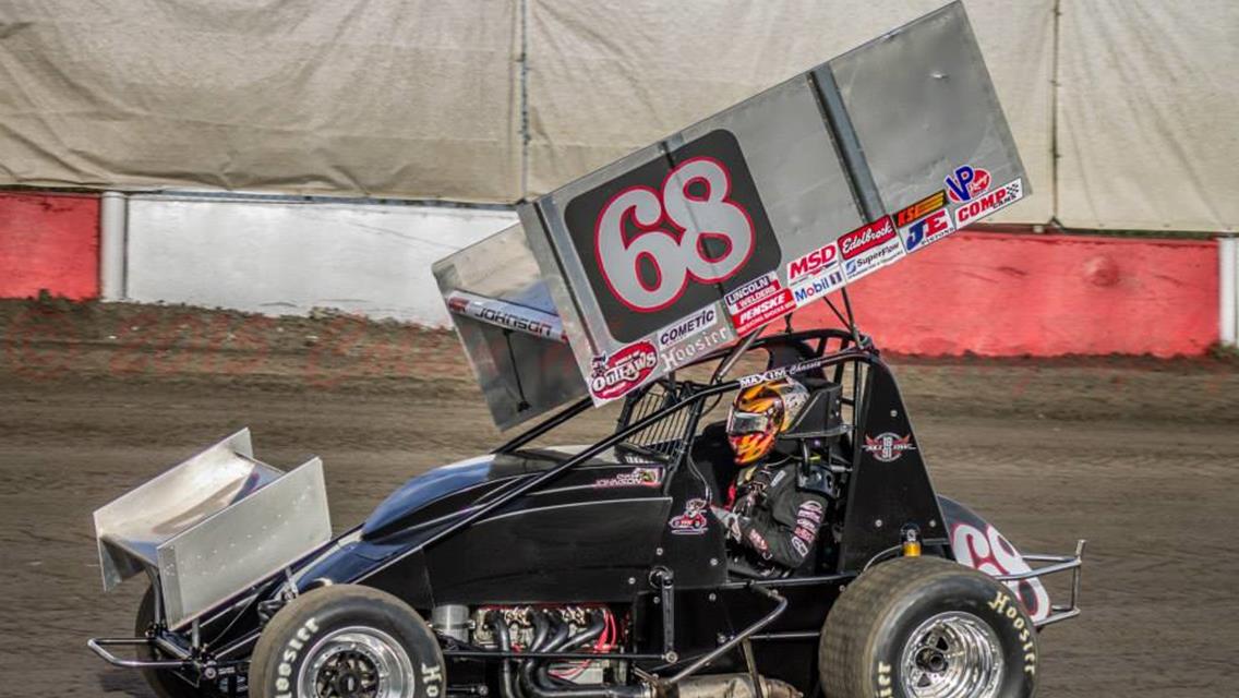 Johnson Nearly Advances into First Career World of Outlaws Feature at Antioch