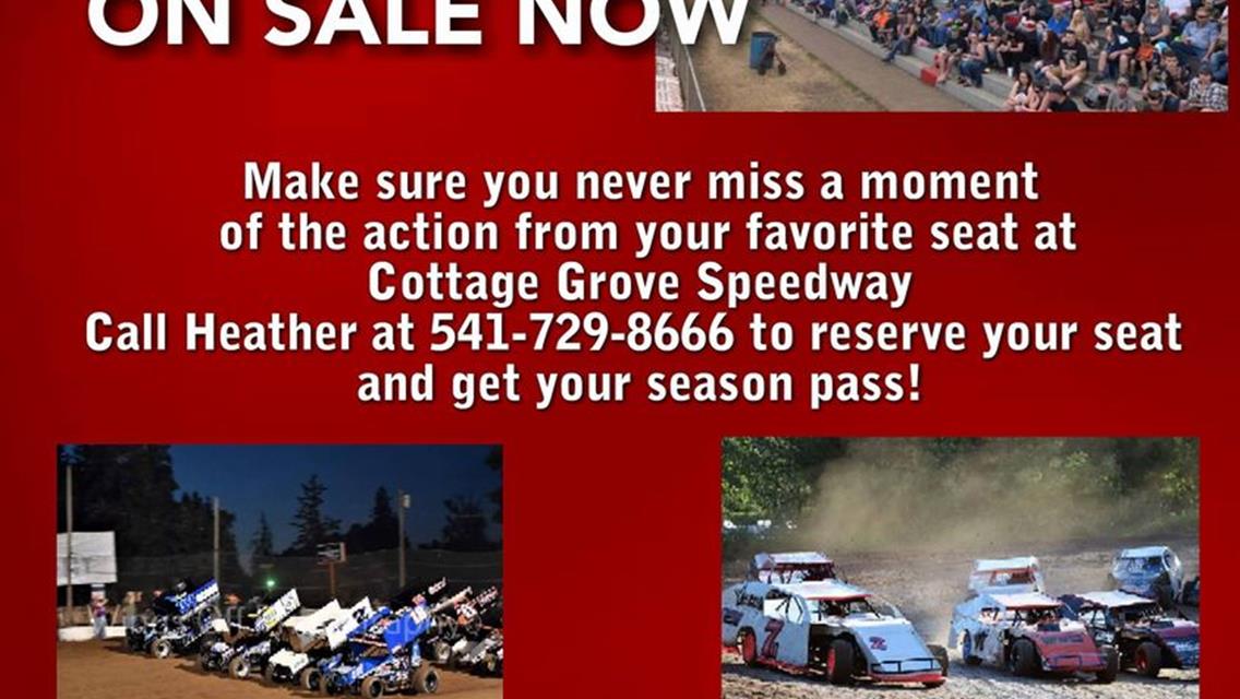 RESERVED SEATS AND SEASON PASSES ON SALE NOW!!