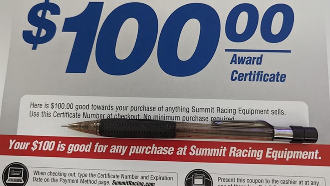 Summit Racing Equipment Contingency Dollars