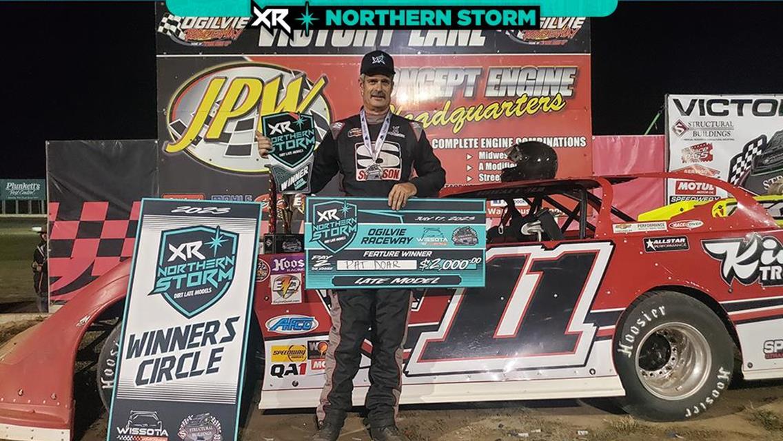 Pat Doar Claims Victory Monday Night as the XR Northern Storm Series Kicked Off at Wagamon&#39;s Ogilvie Raceway.