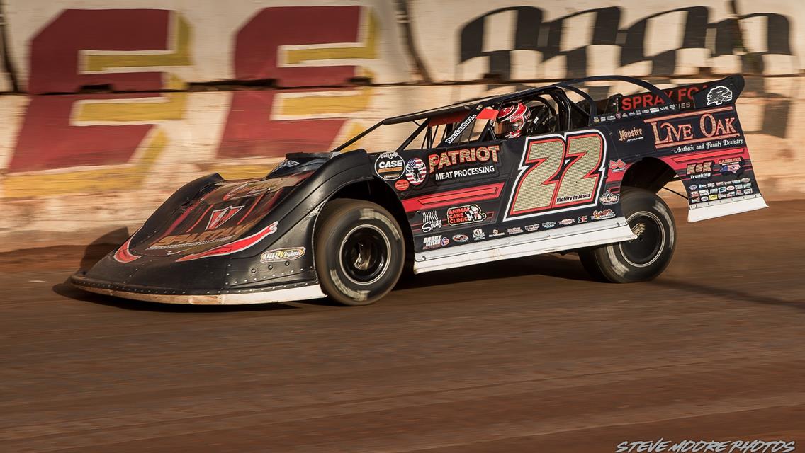 Cherokee Speedway (Gaffney, SC) – Carolina Clash Super Late Model Series &amp; Mid-East Super Late Model Series – Blue/Gray – November 17th, 2024. (Steve Moore Photo)