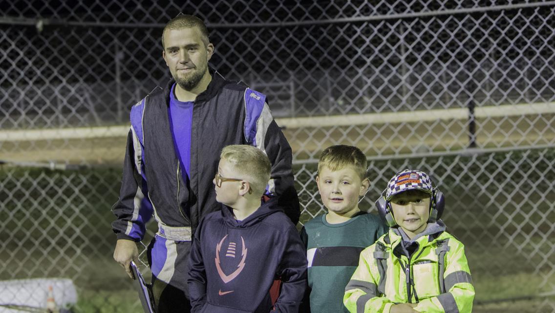 Alex Peck wins the Midget track Championshp, Burman, Sweatman also win