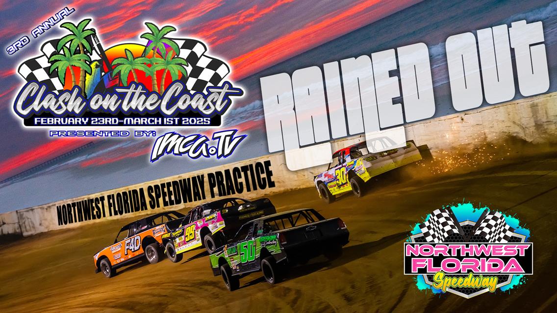 Rain washes out Sunday Practice at Northwest Florida Speedway