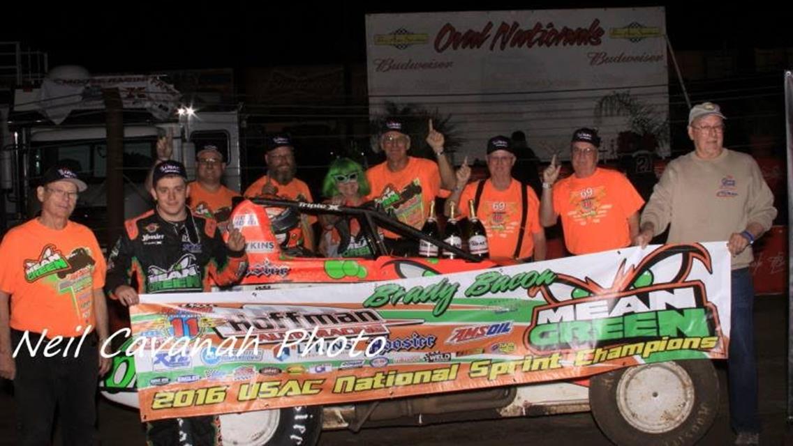 Bacon basks in glow of second USAC national championship