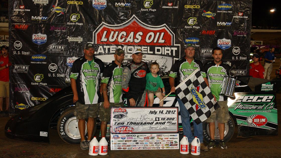 Owens Outduels Blankenship in CMH Diamond Nationals at Lucas Oil Speedway