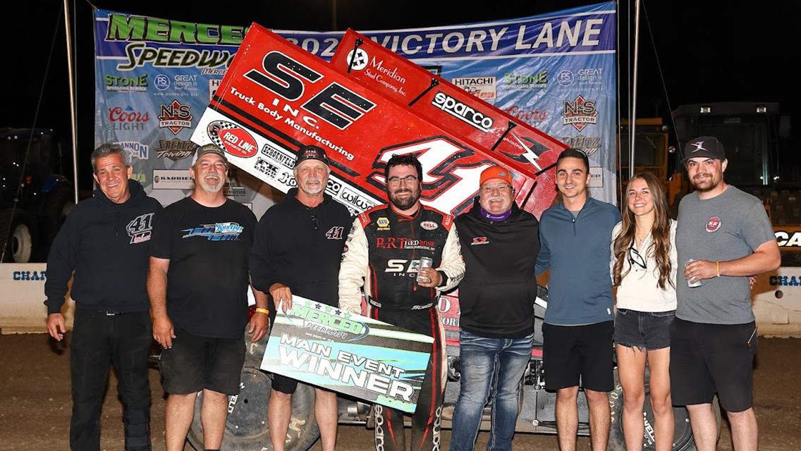 Dominic Scelzi Earns First Triumph of Season and First Career Win at Merced Speedway