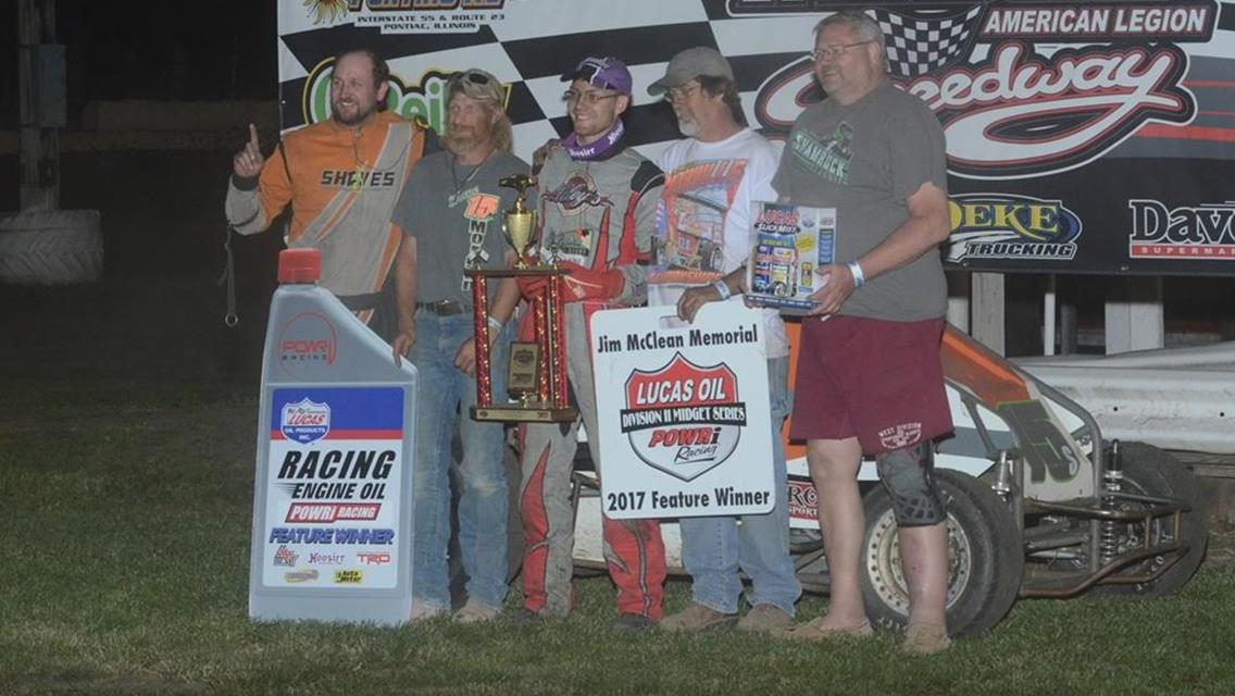 DAVIS DOMINATES FALS IN D-II MIDGET