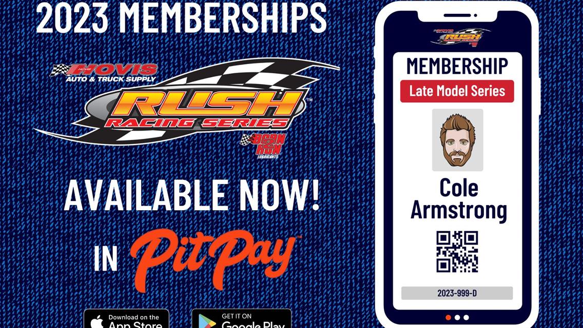 HOVIS RUSH SERIES TO UTILIZE PIT PAY APP TO STREAMLINE ONLINE MEMBERSHIP APPLICATION PROCESS