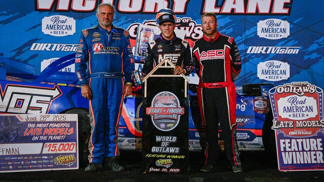 Norman County Raceway (Ada, MN) – World of Outlaws Real American Late Model Series – June 28th, 2025.