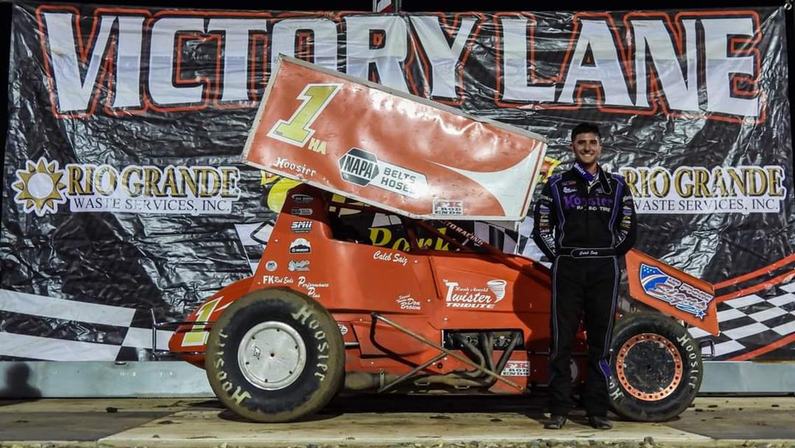 Caleb Saiz Wins Thrilling POWRi Vado 305 Wing Sprint Feature Victory