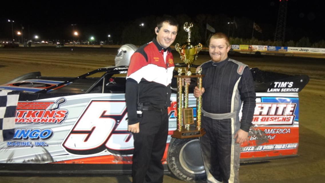 ROBBIE WALLS, JR. PASSES TECH -WINS FIRST FALL CHAMPIONSHIP IN CRATE MODELS
