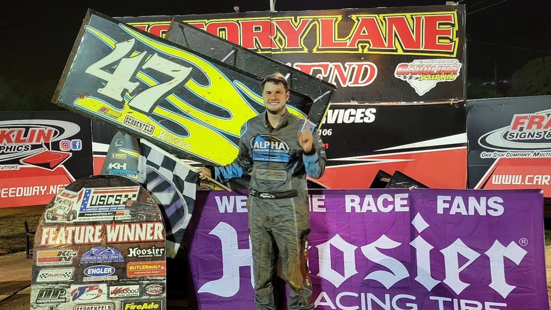 Eric Riggins , Jr. Charges to 2nd USCS 2024 win at Carolina Speedway