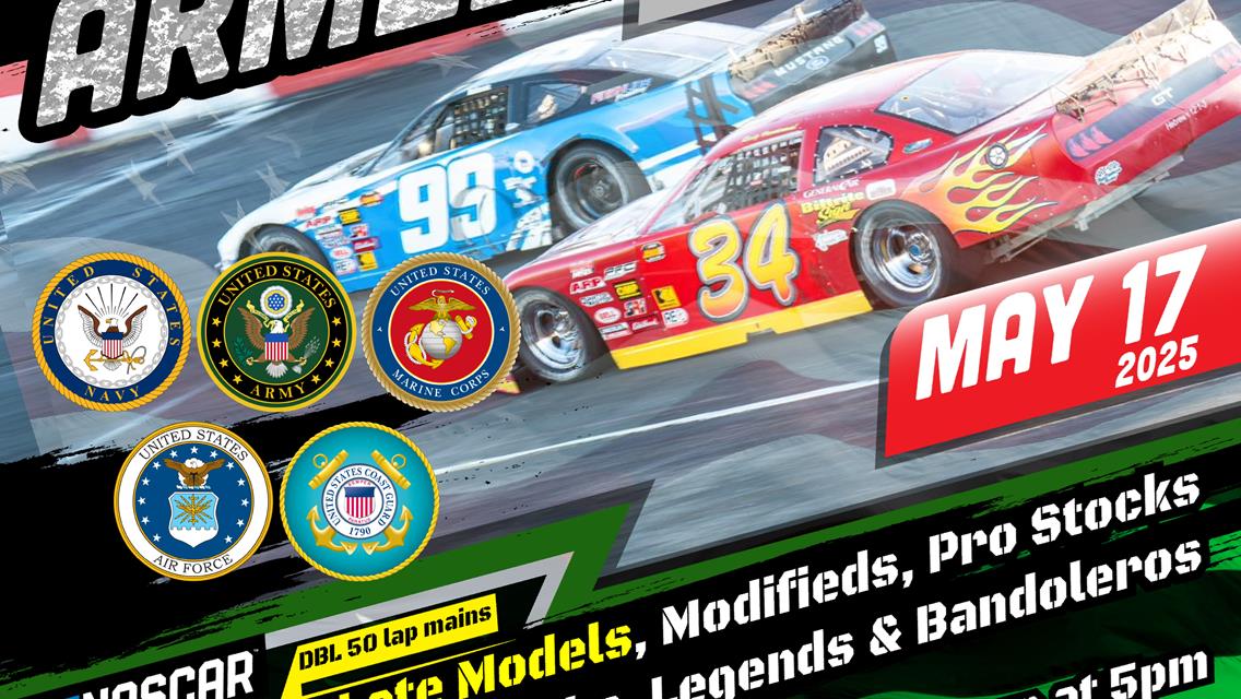 May 17- Armed Forces Day- All Military free General Admission