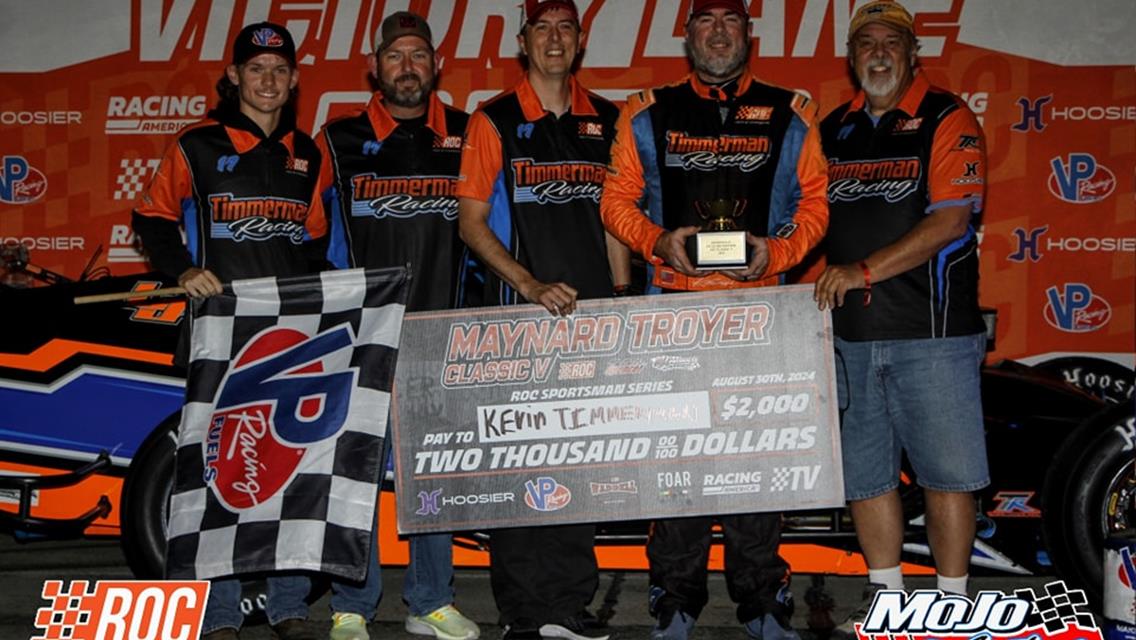 RON SILK SCORES FIRST-EVER RACE OF CHAMPIONS VICTORY AT SPENCER SPEEDWAY IN MAYNARD TROYER CLASSIC V THIS PAST FRIDAY