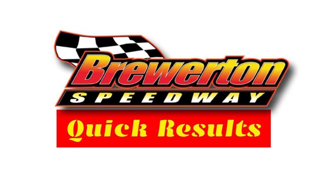 Brewerton Speedway August 12 Quick Results