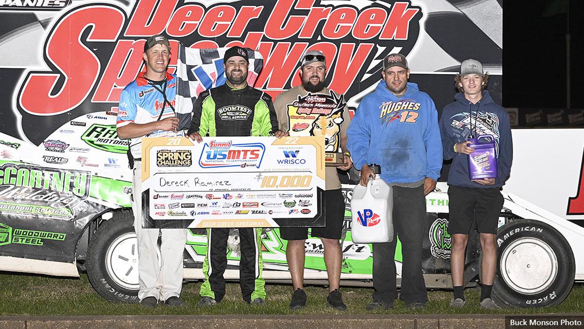 Deer Creek Speedway (Spring Valley, MN) – United States Modified Touring Series (USMTS) – Spring Challenge – May 28th, 2022. (Buck Monson photo)