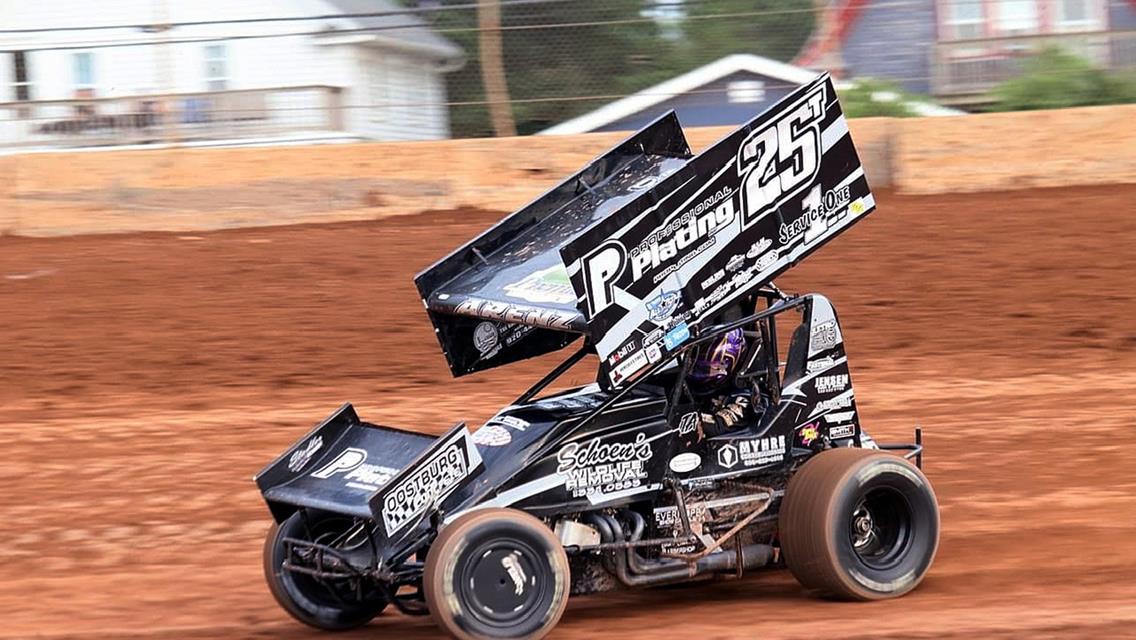 Arenz hangs tough in first tripleheader road trip of rookie IRA 410 Sprint Car campaign