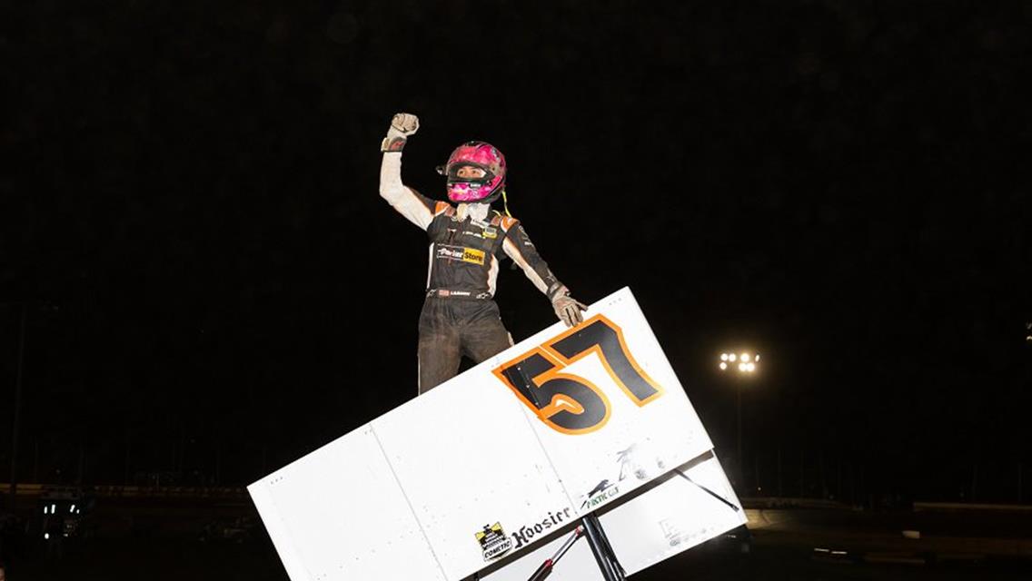 Larson continues winning streak on Tuesday at Sharon by taking All Star Sprints for 2nd straight night during Ohio Speedweek; Walker wins Mini Stock t