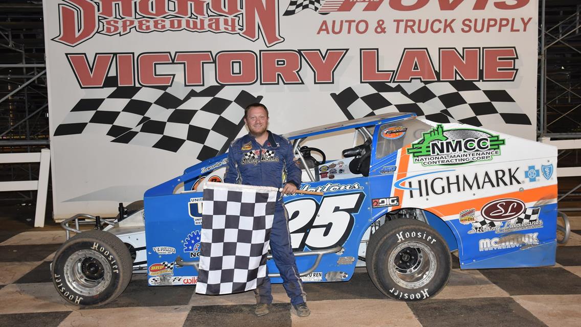 ERICK RUDOLPH INVADES SHARON FOR 2ND BIG-BLOCK MOD WIN; LUNGER (UMP MODS), MOLLICK (RUSH SPRINTS) &amp; CIPRIANO (RUSH MODS) CONTINUE WINNING WAYS