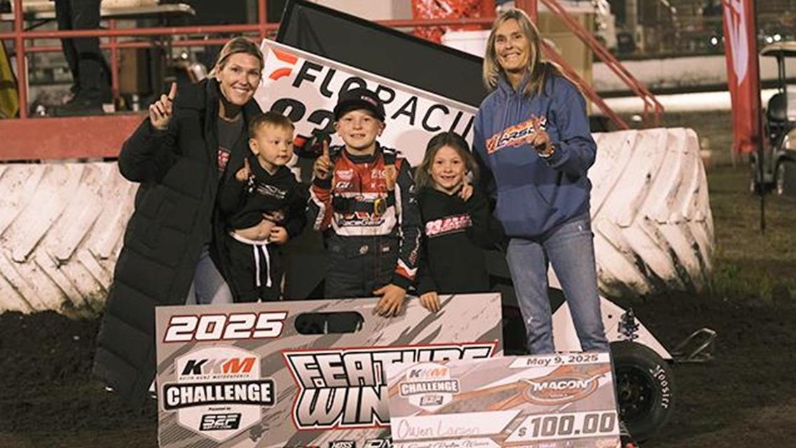 Owen Larson and Cullen Hutchison Gain Macon Speedway Wins in KKM Challenge Preliminary Night Support Divisions