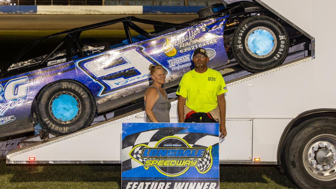 Gorby nurses his late model to a dominate Sooner Series win at Longdale Speedway