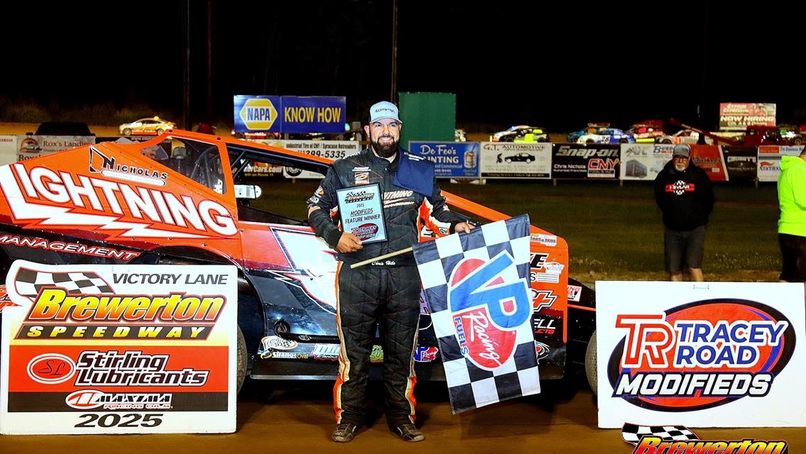 Chris Hile Charges to Brewerton Speedway Modified Win, Jason Parkhurst Jr. DIRTcar Sportsman Series Winner