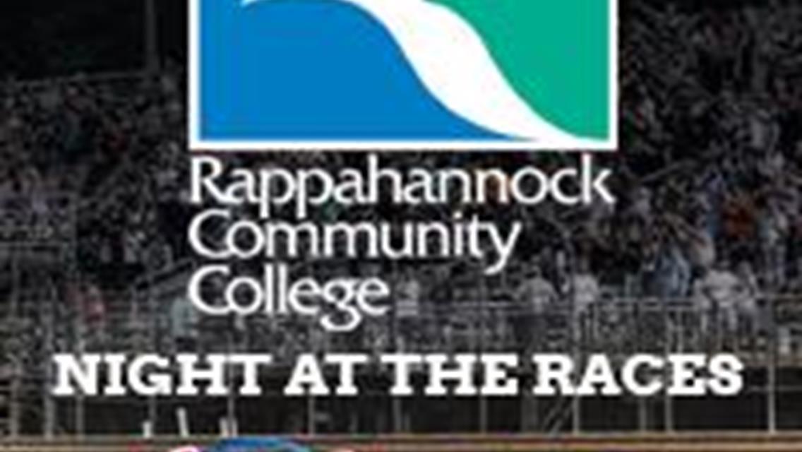 Speedway to Swing Open the Gates to the 48th Season Tonight April 1st with Rappahannock Community College Night