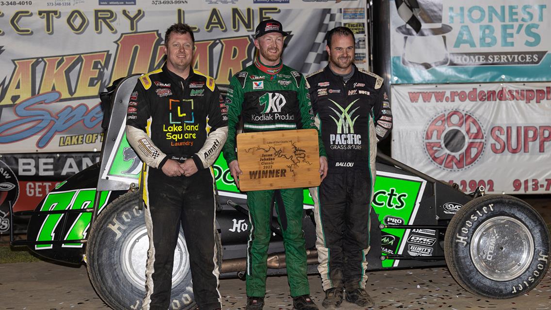 CJ Leary Capitalizes at Lake Ozark Speedway for Second Xtreme Outlaw Sprint Car Win