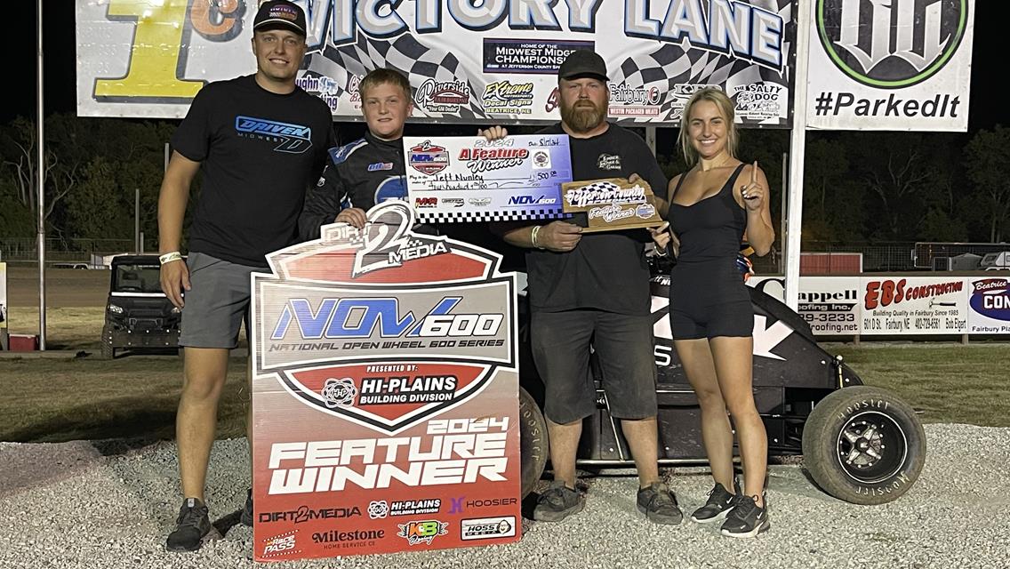 Nunley, Kounkel, Weger, and Kalkwarf Net NOW600 National Wins at Jefferson County Speedway!