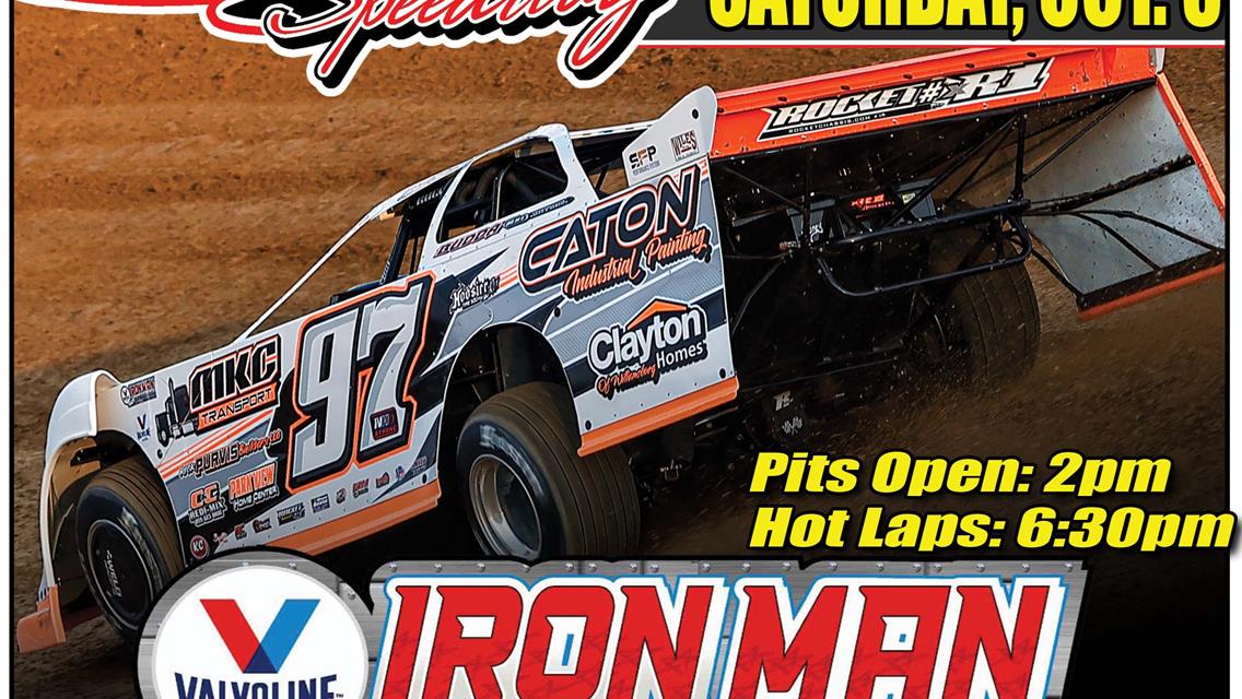 Lake Cumberland Classic for Valvoline Iron-Man Late Model Southern Series Goes at Lake Cumberland Speedway October 8