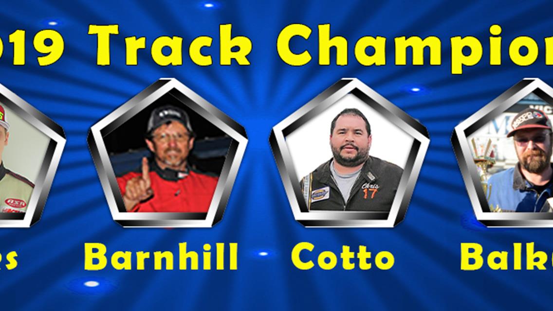 Cotto, Hicks, Barnhill &amp; Balkum Claim Championships