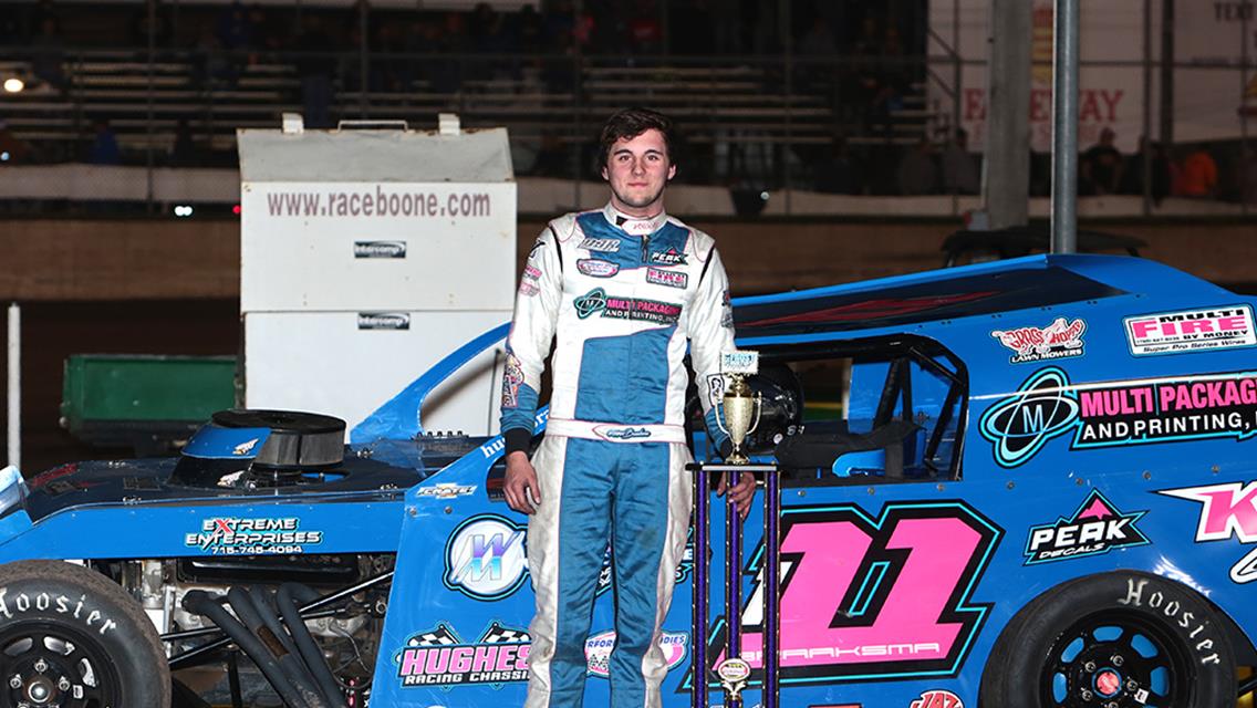 Braaksma, Smith, Logue, and Knutson take Frostbuster wins at Boone Speedway