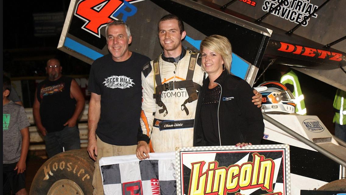 CHASE DIETZ SCORES THIRD CAREER LINCOLN WIN IN 410 SPRINT FEATURE