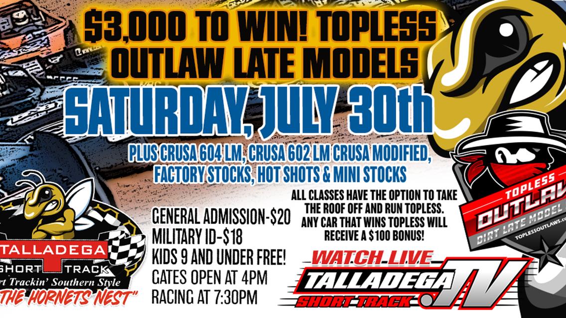 Talladega Short Track | July 30th!