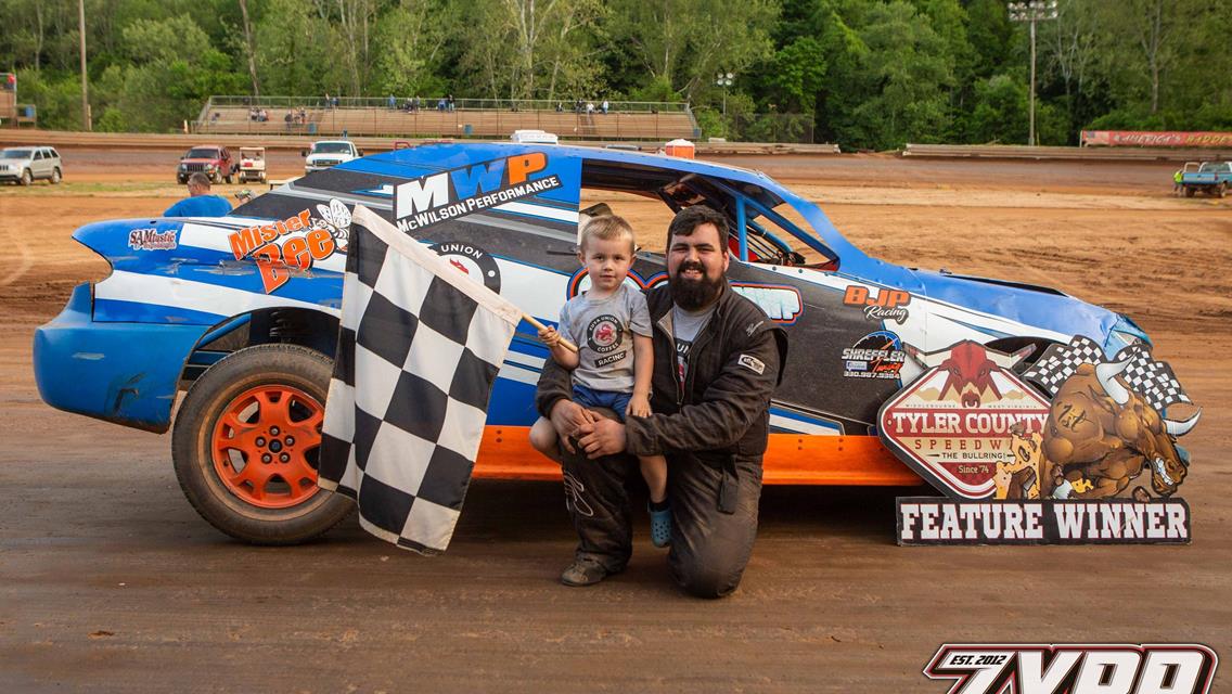HAWKINS, WEIGLE &amp; BURDETTE LEAD WAY DURING FEATURE FEST AT TYLER COUNTY SPEEDWAY