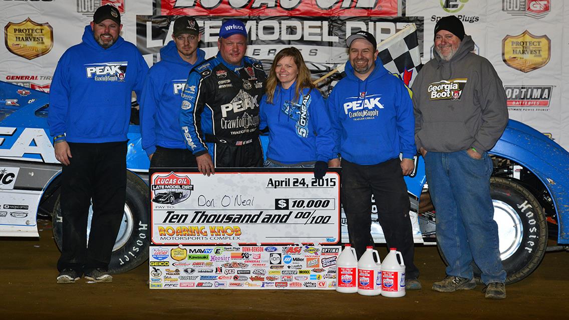 Don O’Neal Captures First Lucas Oil Late Model Dirt Series Win of the Year at Roaring Knob