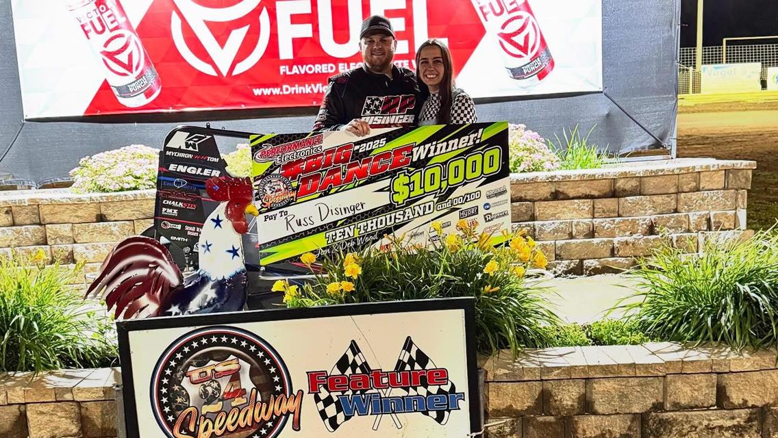 Russ Disinger Dashes to $10,000 Victory on Saturday in Performance Electronics Big Dance at US 24 Speedway!
