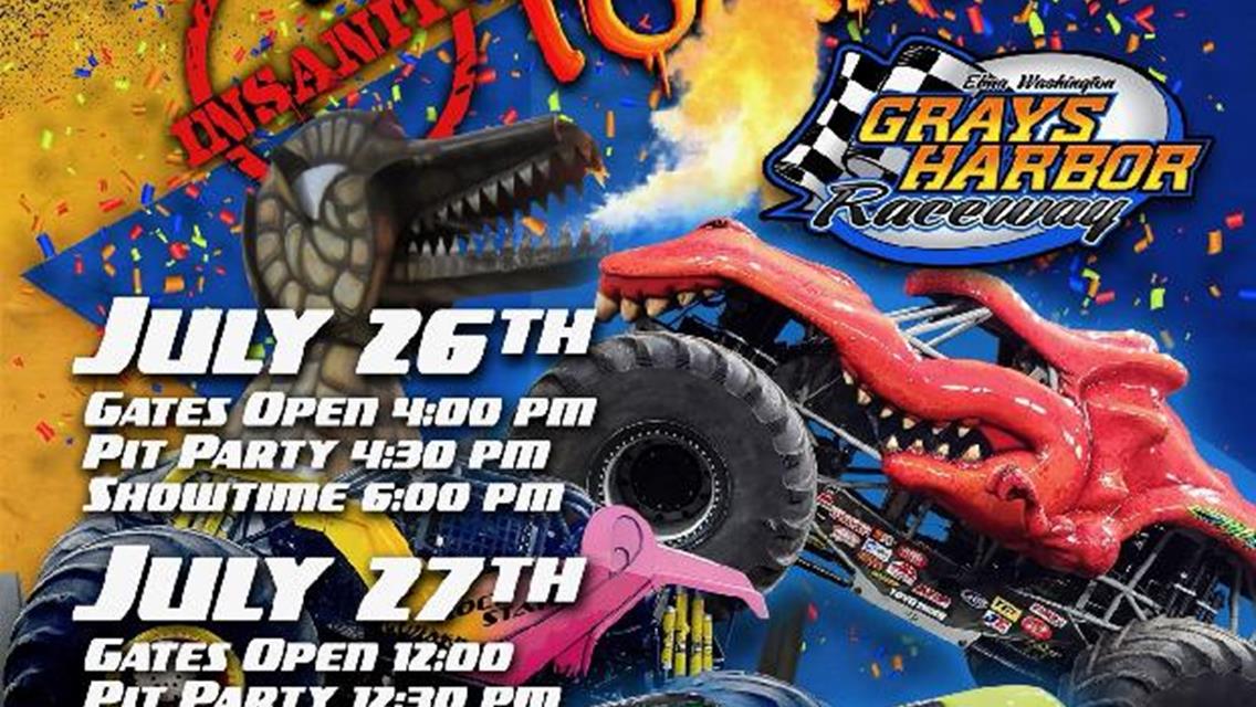 Monster Slam 24 this Friday and Saturday at Grays Harbor Raceway