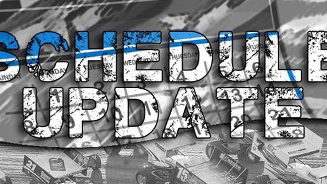 Schedule Update: ASCS National Northwest Lineup Dropped