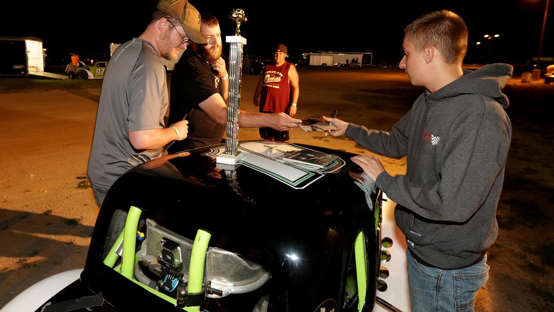 Johnny Kringas celebrates his 2nd victory of the 2015 Season