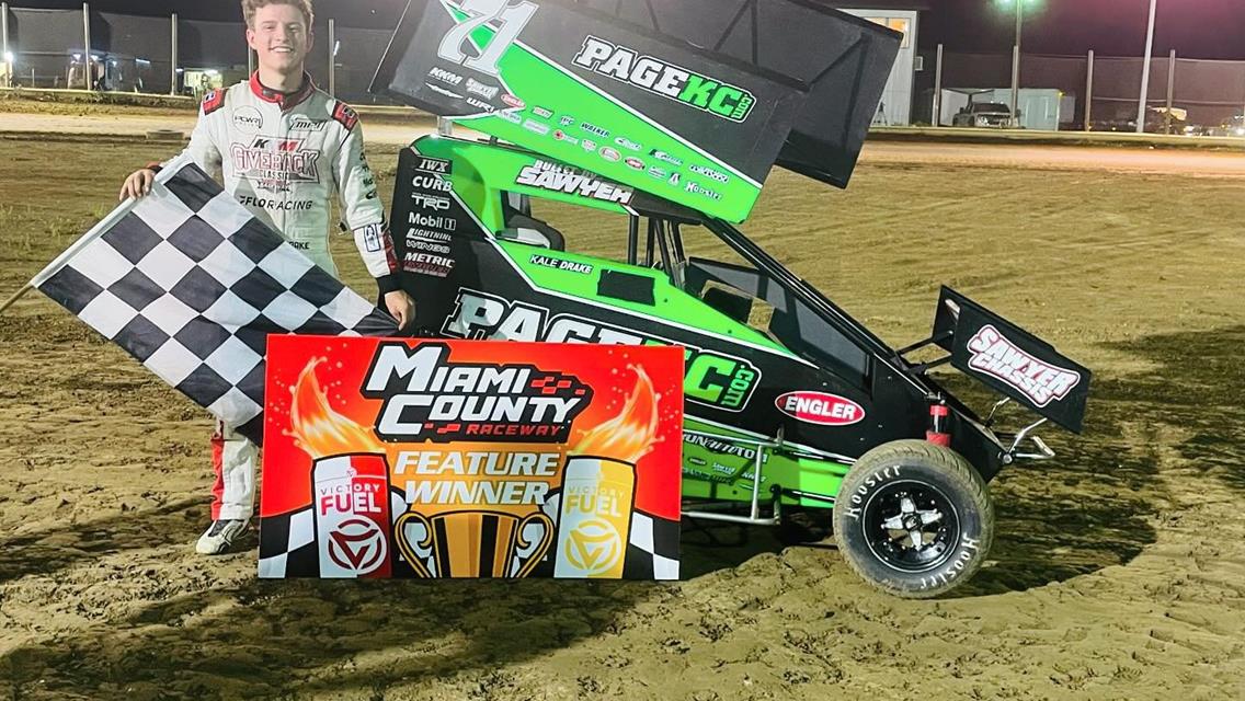 Perry, Drake, Malicoat, Flatt, and Ballard Battles to NOW600 Weekly Racing Victory at Miami County Raceway!